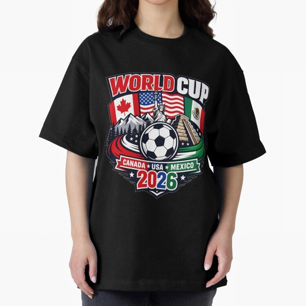 FIFA World Cup 2026 Classic T-Shirt Build Match Day Hype around FIFA World Cup 2026 USA Canada Mexico, Mbappe and Neymar, Germany, Football Festival Excitement, Trophy Ambitions, Country Rivalries and Star Player Buzz; Built for Supporters Chasing