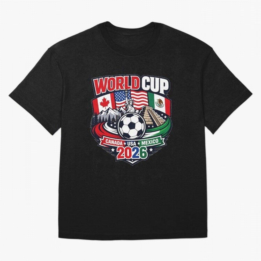 FIFA World Cup 2026 Classic T-Shirt Build Match Day Hype around FIFA World Cup 2026 USA Canada Mexico, Mbappe and Neymar, Germany, Football Festival Excitement, Trophy Ambitions, Country Rivalries and Star Player Buzz; Built for Supporters Chasing