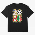 World Cup 2026, Usa Canada Mexico Football Classic T-Shirt Step into FIFA World Cup 2026 Group Stage Highlighting Neymar, Haaland and Cristiano Ronaldo, Brazil, Portugal and Argentina Energy, Football History, Final Match Energy, Crowd Noise and