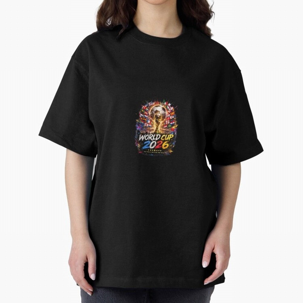 Copy of World Cup 2026 ¨C United Passion ?? | Neon Football Design Classic T-Shirt Bring the FIFA World Cup 2026 USA Canada Mexico Journey through Neymar, Haaland and Cristiano Ronaldo Highlights, France and Portugal Pride, Football Festival