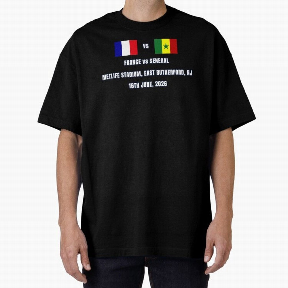 France vs Senegal 16 June 2026 ¨C Football Match Design East Rutherford Classic T-Shirt Carry the Dream of FIFA World Cup 2026 USA Canada Mexico Driven by Neymar, Brazil Energy, Soccer Culture, Superstar Moments, National Team Dreams and