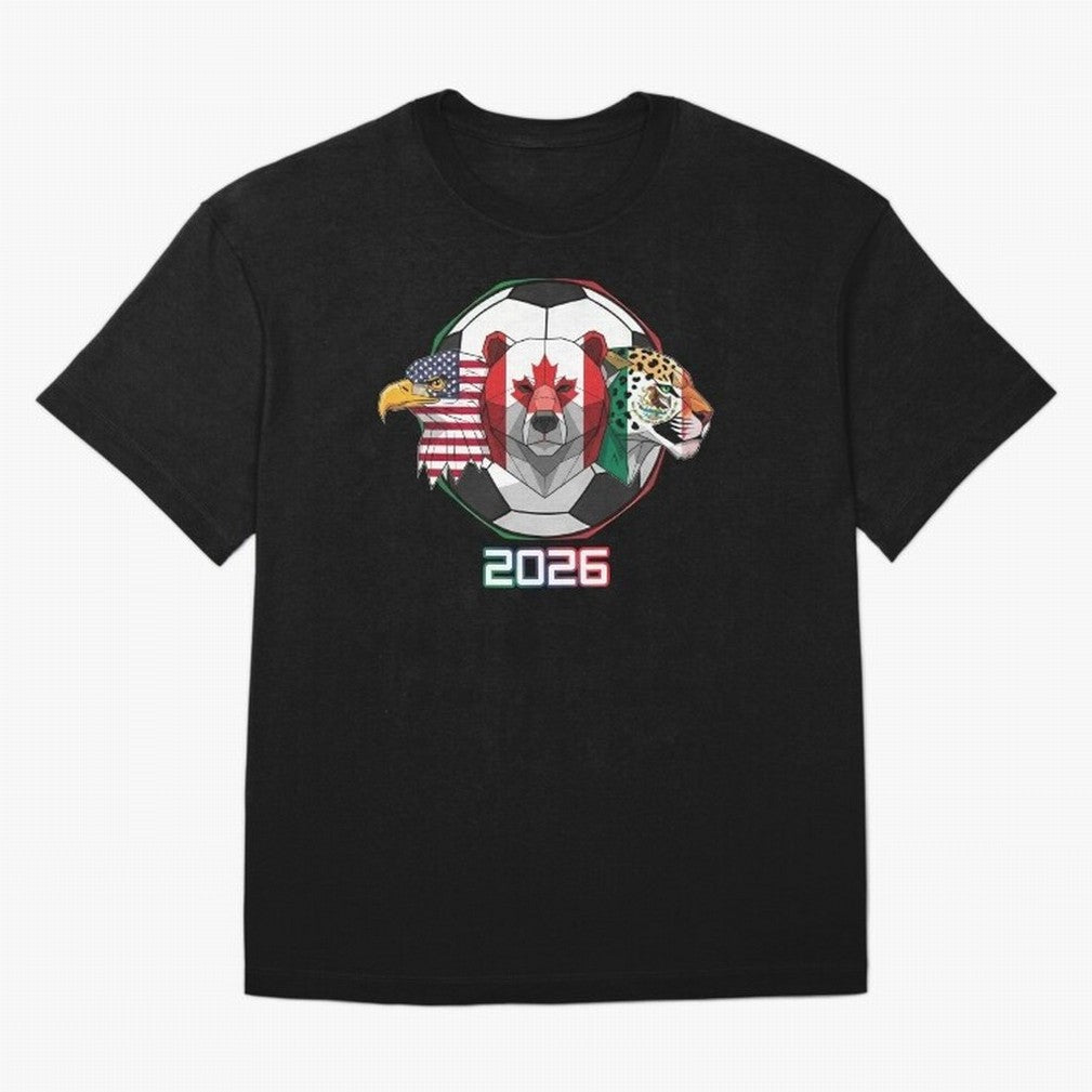 North American Soccer Animals 2026 Classic T-Shirt Represent Match Day Hype around FIFA World Cup 2026 USA Canada Mexico, CR7 and Messi, Germany, Tournament Hype, Historic Matchups, Family Viewing Parties and Global Sports Pride; Great for