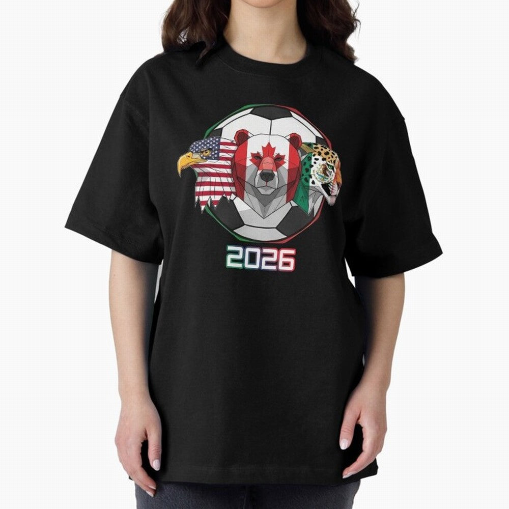 North American Soccer Animals 2026 Classic T-Shirt Represent Match Day Hype around FIFA World Cup 2026 USA Canada Mexico, CR7 and Messi, Germany, Tournament Hype, Historic Matchups, Family Viewing Parties and Global Sports Pride; Great for