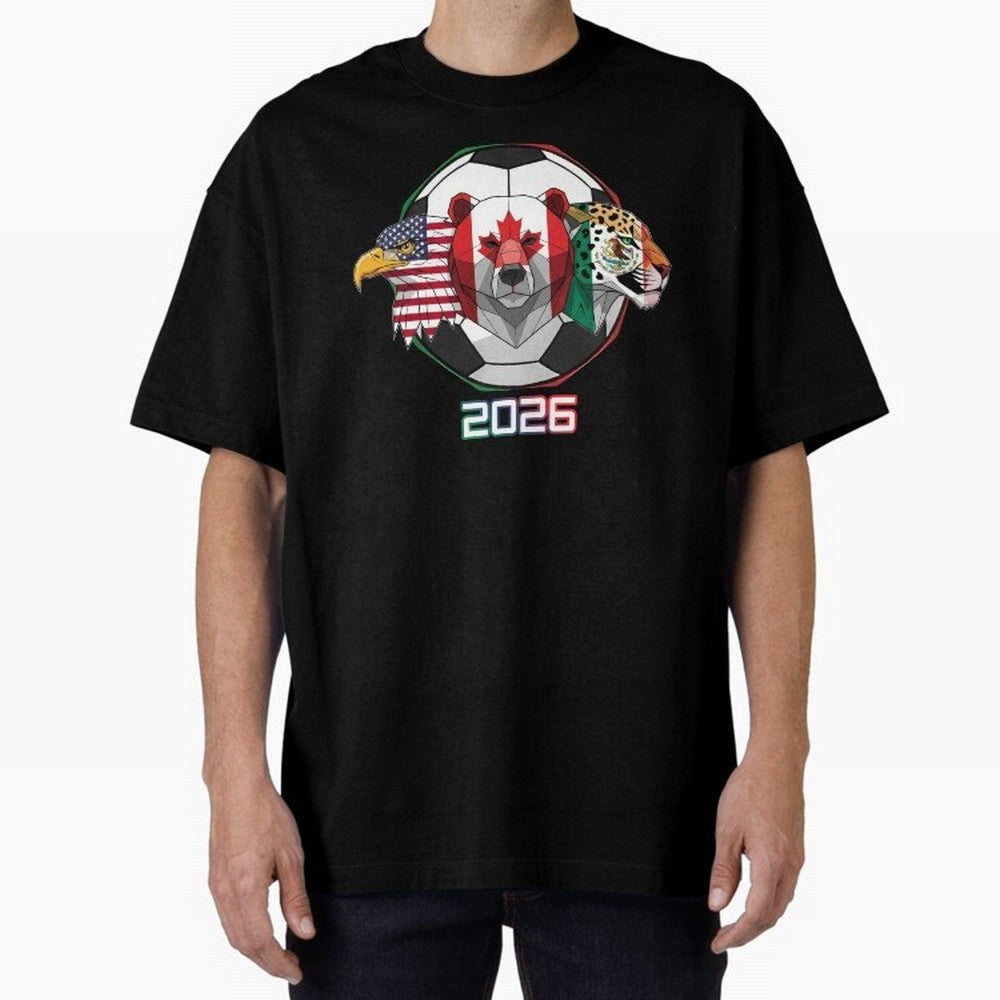 North American Soccer Animals 2026 Classic T-Shirt Represent Match Day Hype around FIFA World Cup 2026 USA Canada Mexico, CR7 and Messi, Germany, Tournament Hype, Historic Matchups, Family Viewing Parties and Global Sports Pride; Great for
