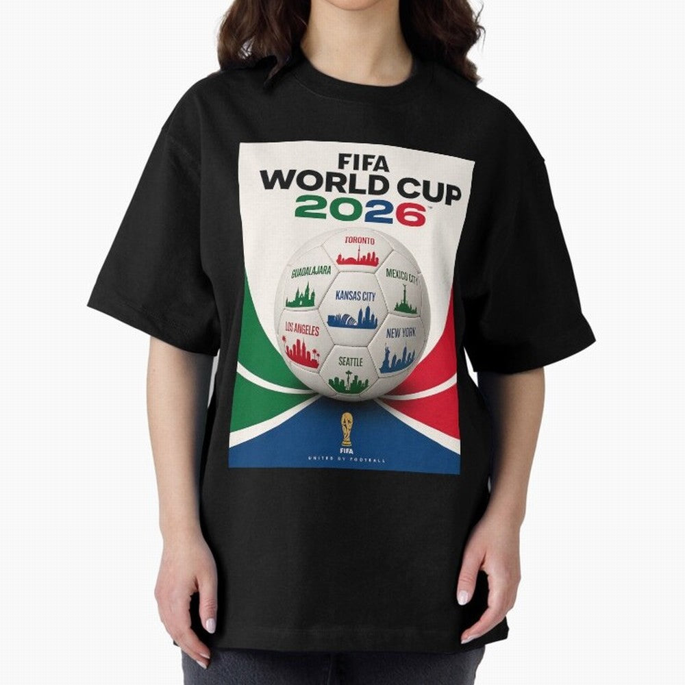 North America Football 2026 Classic T-Shirt Bring Stadium Energy to Match Day Hype around FIFA World Cup 2026 USA Canada Mexico, CR7, Spain and Netherlands, Worldwide Fan Energy, Dramatic Goals, Stadium Lights and Championship Celebrations; Ideal