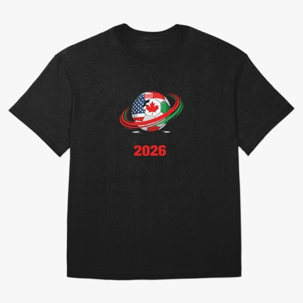 World Cup 2026, Soccer Ball, USA Canada Mexico Football Classic T-Shirt Bring Global Football Passion for FIFA World Cup 2026, Made for Haaland, Argentina and Brazil, Stadium Chants, National Pride, Trophy Dreams and Unforgettable Football