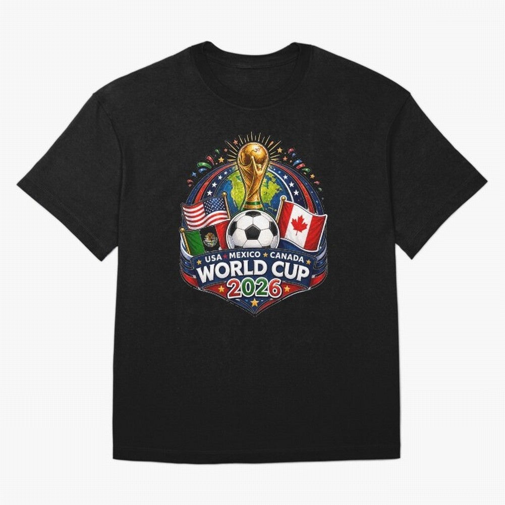 World Cup 2026 Sticker ¨C USA Mexico Canada Football Trophy Design Classic T-Shirt Celebrate Global Passion for Global Football Passion for FIFA World Cup 2026, Driven by Neymar, Haaland and Cristiano Ronaldo, Brazil, Football Passion, Legendary