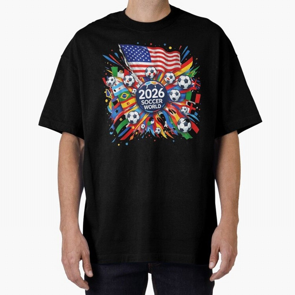 2026 Soccer World Cup United States Mexico Canada Football Championship Tournament Classic T-Shirt Feel the Trophy Chase of FIFA World Cup 2026 USA Canada Mexico Spirit, Inspired by Brazil, CR7 and Messi, Football Passion, Legendary Performances,