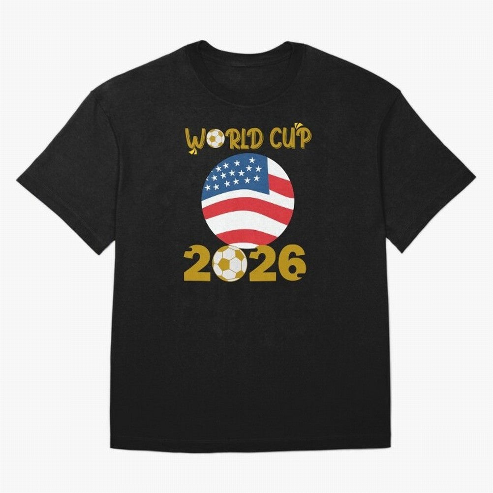 World Cup 2026 USA Soccer Design ¨C Football Fan Graphic T-Shirt Classic T-Shirt Bring Match Day Fire to FIFA World Cup 2026 for Fans of Neymar and Netherlands, Bringing Game Day Rituals, Football Legends, Country Pride and the Road to the Final;