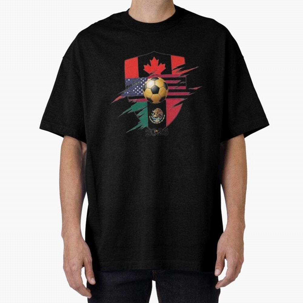 Golden Soccer Ball 2026 Host Nations Emblem Classic T-Shirt Bring Legendary Rivalry Energy to FIFA World Cup 2026 Built around Messi, Neymar and Mbappe, Netherlands Energy, Supporter Pride, Iconic Celebrations, Legendary Names and Global Match Day