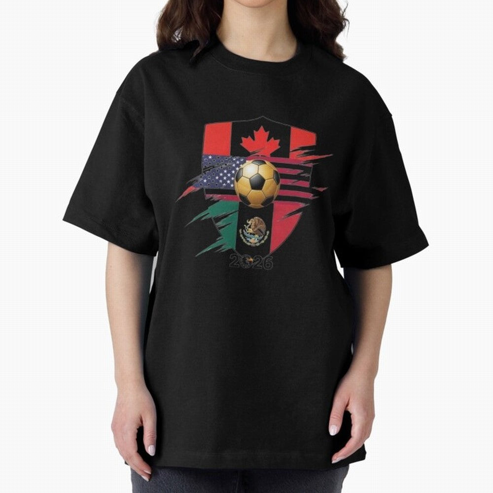 Golden Soccer Ball 2026 Host Nations Emblem Classic T-Shirt Bring Legendary Rivalry Energy to FIFA World Cup 2026 Built around Messi, Neymar and Mbappe, Netherlands Energy, Supporter Pride, Iconic Celebrations, Legendary Names and Global Match Day