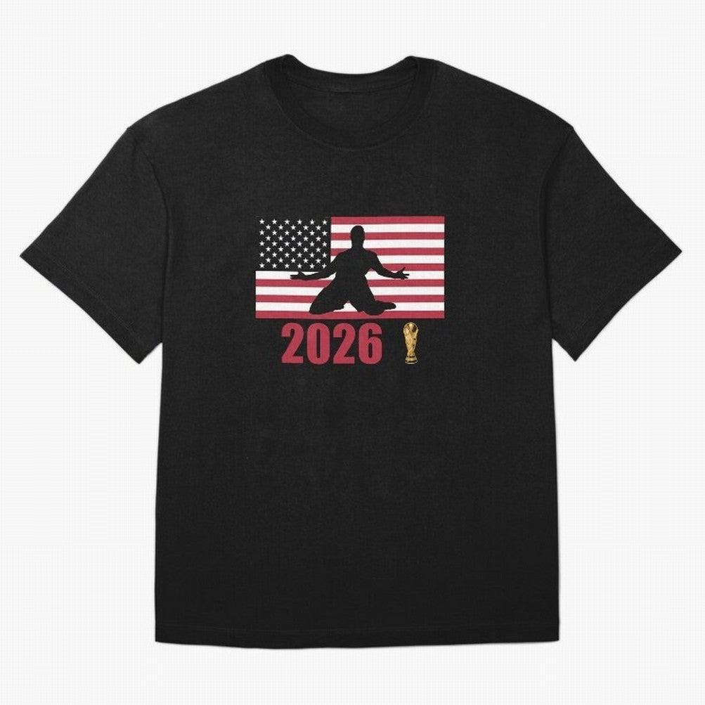USA World Cup 2026 T-Shirt_84815866 Classic T-Shirt Celebrate Fan Culture around FIFA World Cup 2026 Group Stage for Fans of Cristiano Ronaldo and Argentina and Brazil, Bringing Soccer Culture, Superstar Moments, National Team Dreams and