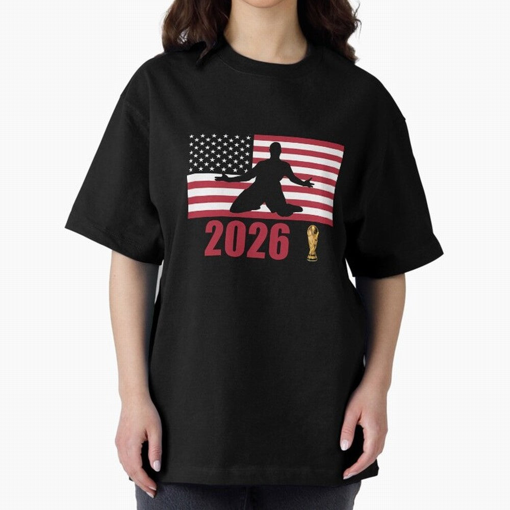 USA World Cup 2026 T-Shirt_84815866 Classic T-Shirt Celebrate Fan Culture around FIFA World Cup 2026 Group Stage for Fans of Cristiano Ronaldo and Argentina and Brazil, Bringing Soccer Culture, Superstar Moments, National Team Dreams and
