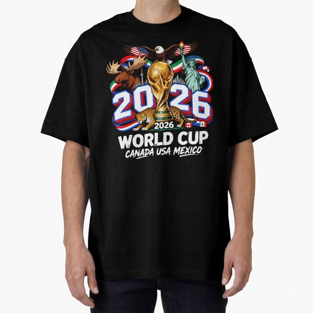 World Cup 2026 Soccer Fan USA Canada Mexico Classic T-Shirt Celebrate Fan Culture around Global Football Passion for FIFA World Cup 2026 USA Canada Mexico, Made for Neymar, Haaland and Cristiano Ronaldo, France and Portugal, Match Day Excitement,