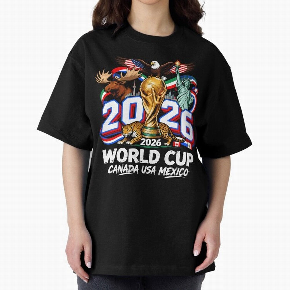 World Cup 2026 Soccer Fan USA Canada Mexico Classic T-Shirt Celebrate Fan Culture around Global Football Passion for FIFA World Cup 2026 USA Canada Mexico, Made for Neymar, Haaland and Cristiano Ronaldo, France and Portugal, Match Day Excitement,