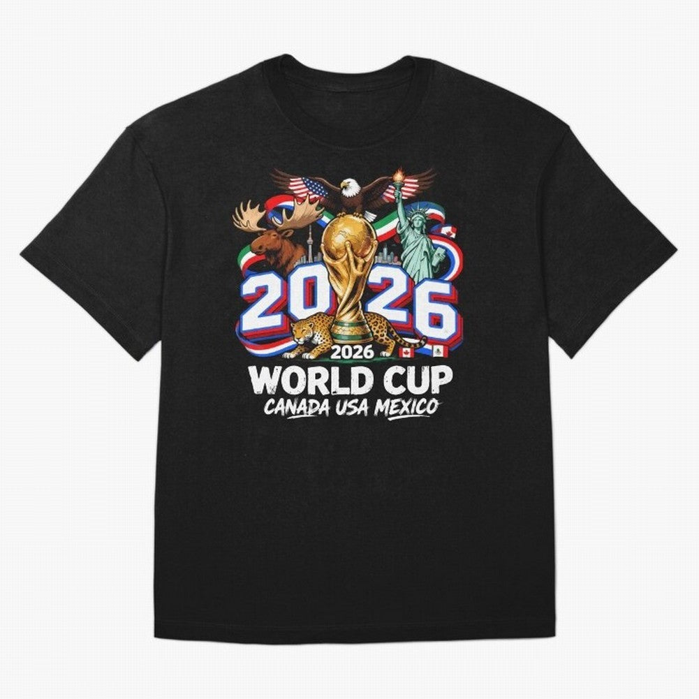 World Cup 2026 Soccer Fan USA Canada Mexico Classic T-Shirt Celebrate Fan Culture around Global Football Passion for FIFA World Cup 2026 USA Canada Mexico, Made for Neymar, Haaland and Cristiano Ronaldo, France and Portugal, Match Day Excitement,