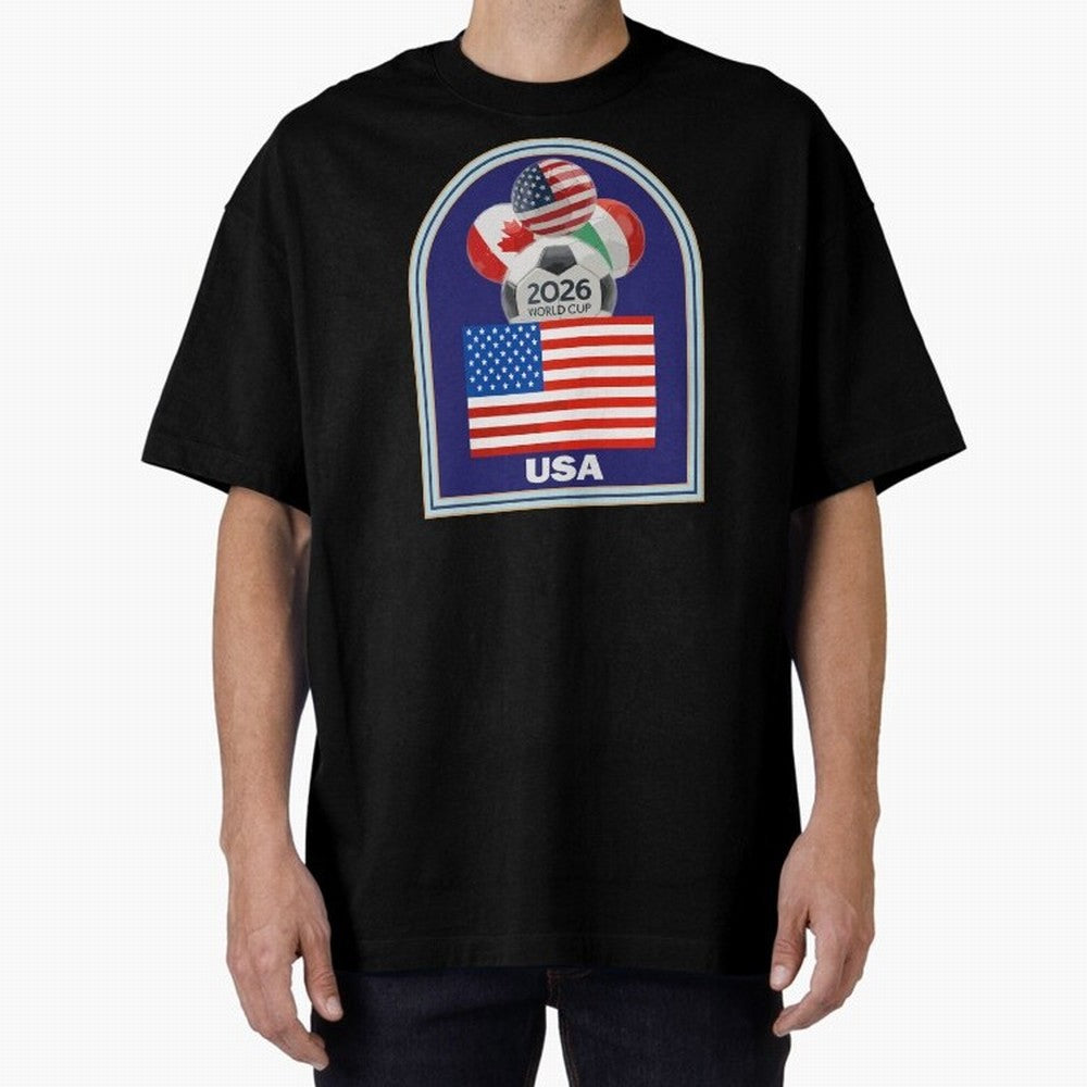 USA 2026 Soccer T-shirt Classic T-Shirt Celebrate National Team Dreams in the FIFA World Cup 2026 USA Canada Mexico Journey through Mbappe and Neymar Highlights, Germany Pride, Sports Nostalgia, International Competition, Famous Players and