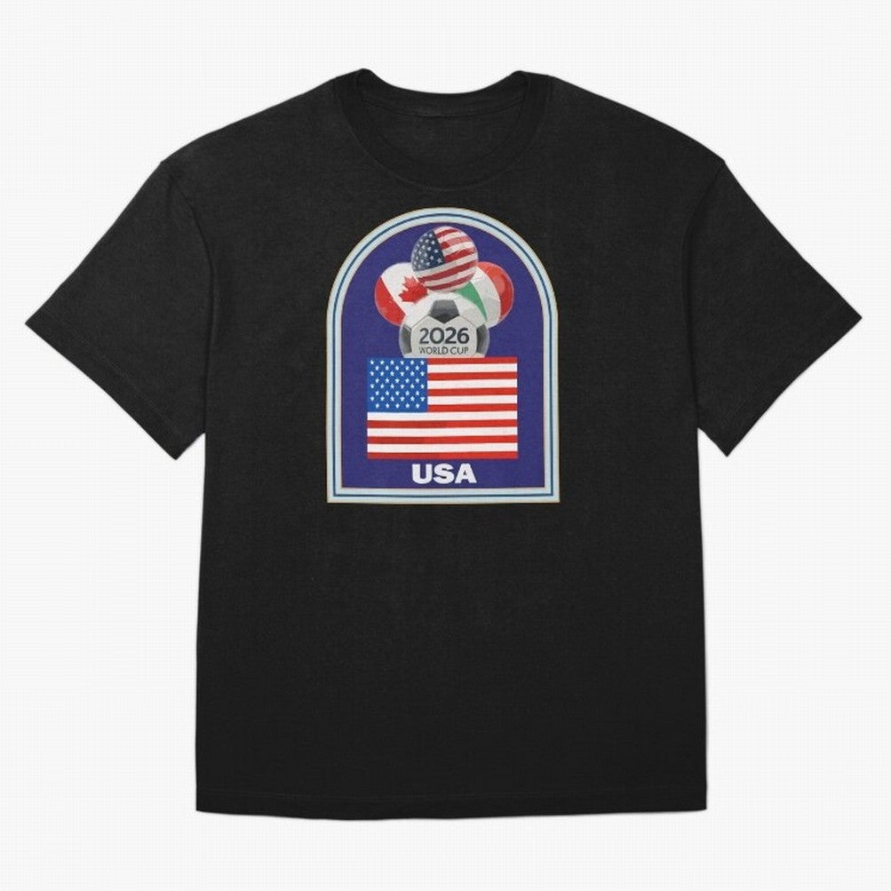 USA 2026 Soccer T-shirt Classic T-Shirt Celebrate National Team Dreams in the FIFA World Cup 2026 USA Canada Mexico Journey through Mbappe and Neymar Highlights, Germany Pride, Sports Nostalgia, International Competition, Famous Players and