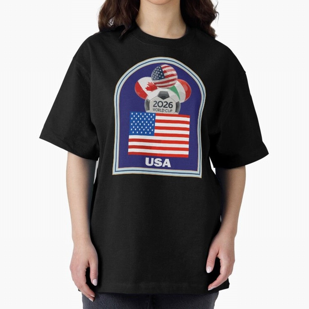 USA 2026 Soccer T-shirt Classic T-Shirt Celebrate National Team Dreams in the FIFA World Cup 2026 USA Canada Mexico Journey through Mbappe and Neymar Highlights, Germany Pride, Sports Nostalgia, International Competition, Famous Players and