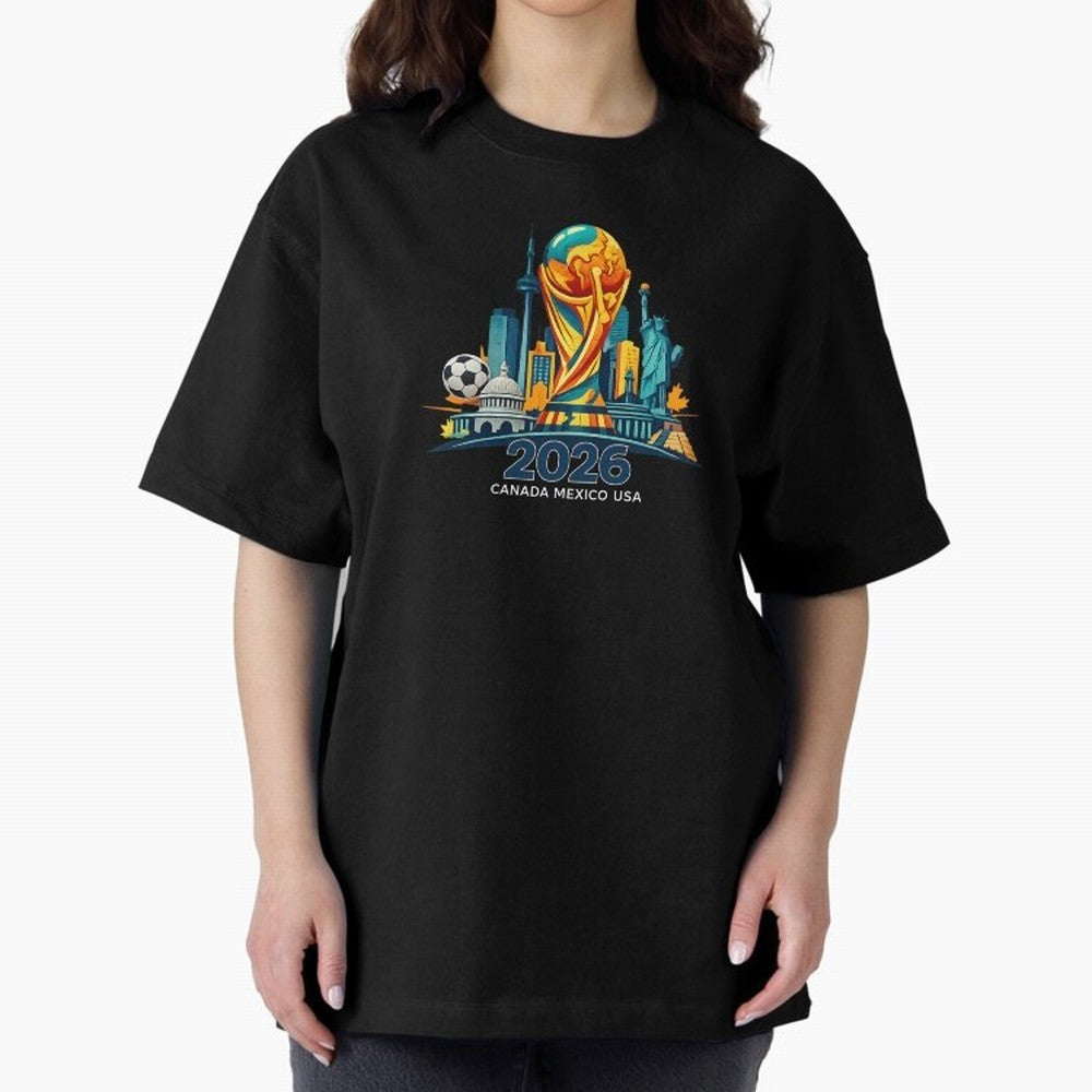 World Football Spirit 2026 - Global Football Championship - USA Canada Mexico Soccer Fan Classic T-Shirt Bring Retro Soccer Energy to FIFA World Cup 2026 Group Stage for Fans of Mbappe and Neymar and Portugal, Spain and Germany, Bringing Soccer
