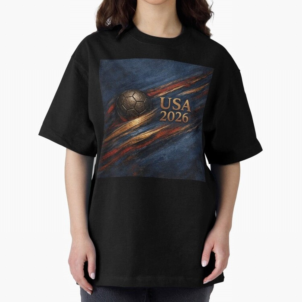 Bronze Inspired USA 2026 Soccer Theme Classic T-Shirt Stand Out with Spirit from the FIFA World Cup 2026 Journey through Neymar, Haaland and Cristiano Ronaldo Highlights, England Pride, Football Passion, Legendary Performances, Festival Vibes and