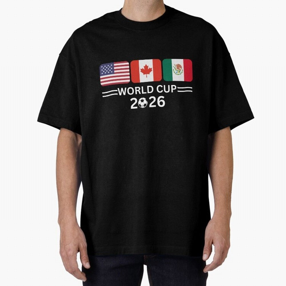 Football World Cup 2026 USA Canada Mexico Soccer & Football Fan Classic T-Shirt Turn Up for Global Football Passion for FIFA World Cup 2026 Group Stage, Built around Neymar, Haaland and Cristiano Ronaldo, France and Portugal, Global Supporter