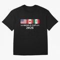 Football World Cup 2026 USA Canada Mexico Soccer & Football Fan Classic T-Shirt Turn Up for Global Football Passion for FIFA World Cup 2026 Group Stage, Built around Neymar, Haaland and Cristiano Ronaldo, France and Portugal, Global Supporter