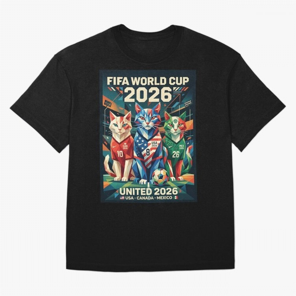 The Cats Football World Cup Classic T-Shirt Fuel Your Fan Pride for FIFA World Cup 2026 Spirit, Capturing France, Haaland and Mbappe, Football History, Final Match Energy, Crowd Noise and Once in a Lifetime Moments; Made for Collectors Who Enjoy