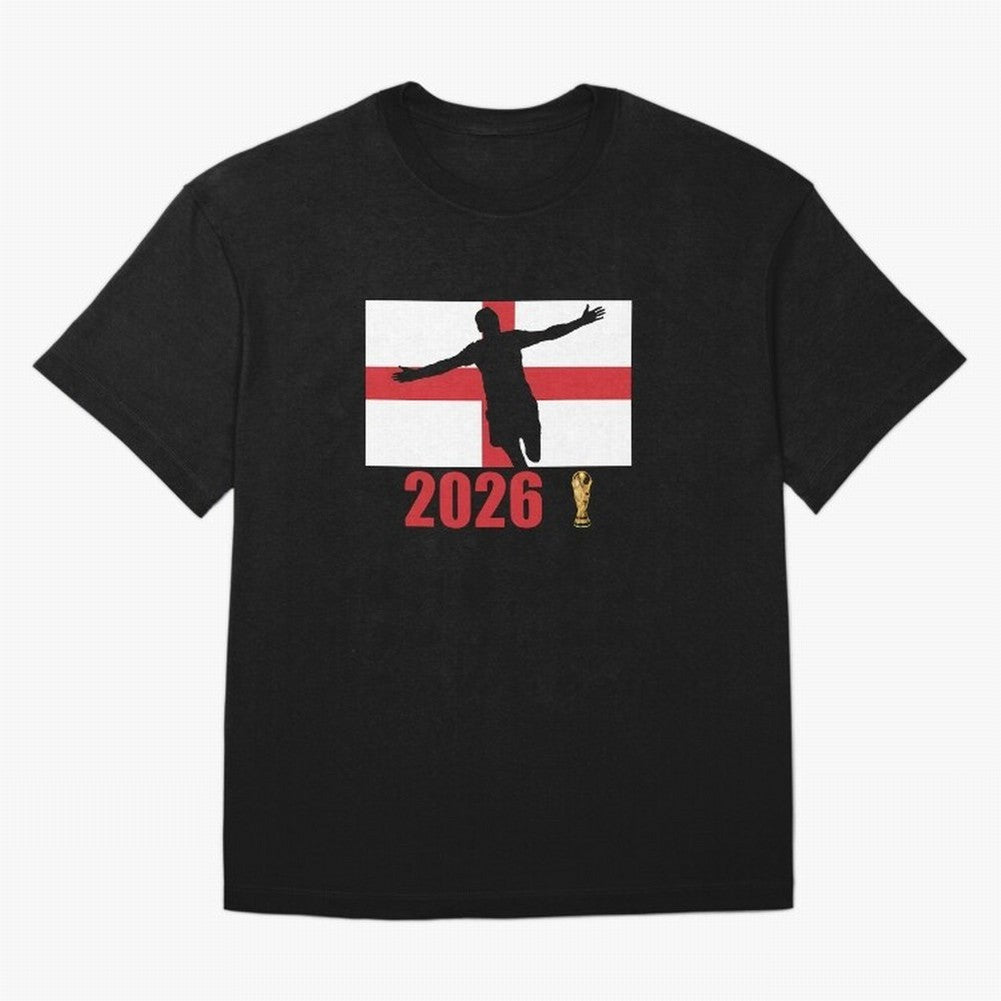 England World Cup 2026 T-Shirt_84815873 Classic T-Shirt Represent the Passion of Global Football Passion for FIFA World Cup 2026 USA Canada Mexico, Capturing Neymar, Haaland and Cristiano Ronaldo, England, France and Netherlands, Goal Celebration