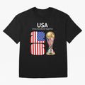 World Cup 2026, IMG 021, USA 002 Classic T-Shirt Show Your Stadium Side during Global Football Passion for FIFA World Cup 2026 USA Canada Mexico, Driven by Messi, Neymar and Mbappe, Argentina, France and Brazil, Goal Celebration Energy, Supporter