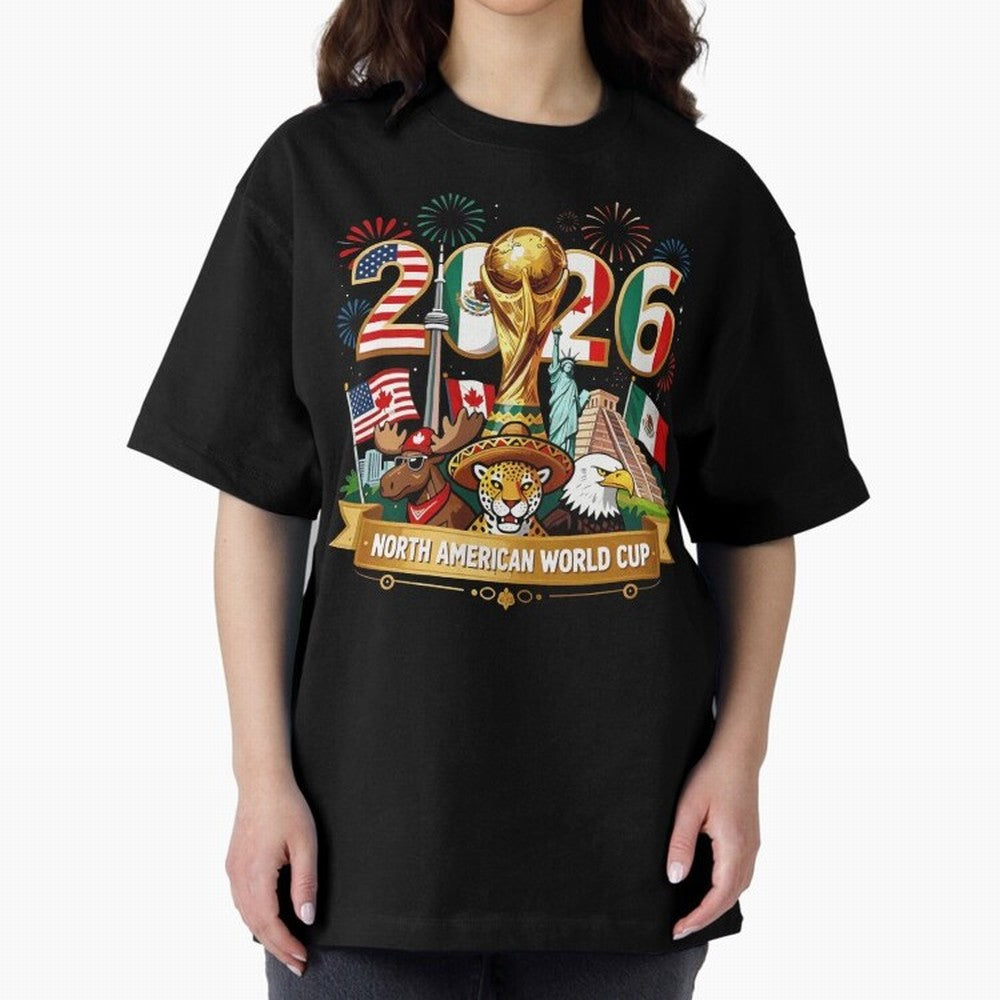 World Cup 2026 North America USA Canada Mexico Soccer Fan Classic T-Shirt Elevate the FIFA World Cup 2026 USA Canada Mexico Journey through Messi Highlights, Spain Pride, Supporter Pride, Iconic Celebrations, Legendary Names and Global Match Day