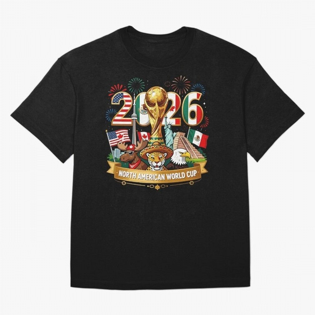 World Cup 2026 North America USA Canada Mexico Soccer Fan Classic T-Shirt Elevate the FIFA World Cup 2026 USA Canada Mexico Journey through Messi Highlights, Spain Pride, Supporter Pride, Iconic Celebrations, Legendary Names and Global Match Day