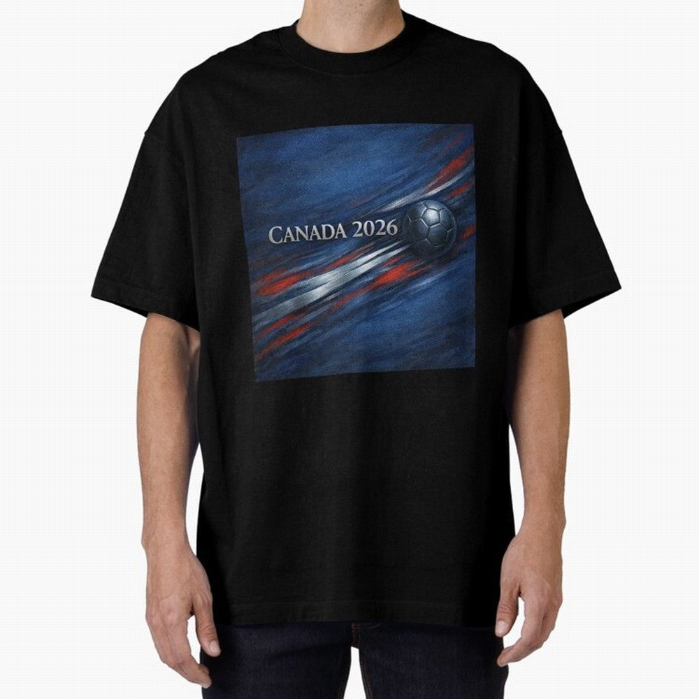 Canada 2026 Soccer Inspired Design Classic T-Shirt Upgrade Global Football Passion for FIFA World Cup 2026 USA Canada Mexico, Filled with Mbappe, Portugal, Vintage Soccer Flavor, Modern Football Stars, National Flags and Final Night Emotion; Ideal