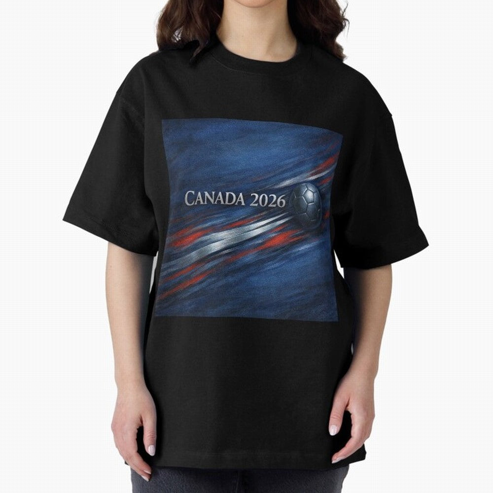 Canada 2026 Soccer Inspired Design Classic T-Shirt Upgrade Global Football Passion for FIFA World Cup 2026 USA Canada Mexico, Filled with Mbappe, Portugal, Vintage Soccer Flavor, Modern Football Stars, National Flags and Final Night Emotion; Ideal