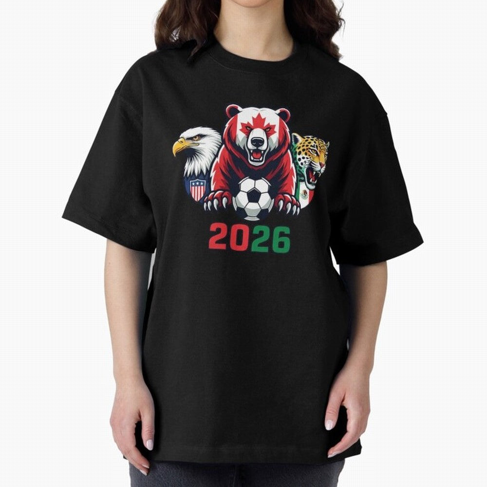 World Cup 2026 USA Canada Mexico Host Mascots Classic T-Shirt Bring Trophy Dreams to FIFA World Cup 2026 Group Stage Made for Neymar, France Energy, Champion Mindset, Group Stage Buzz, Knockout Tension and Passionate Fan Culture; Ideal for