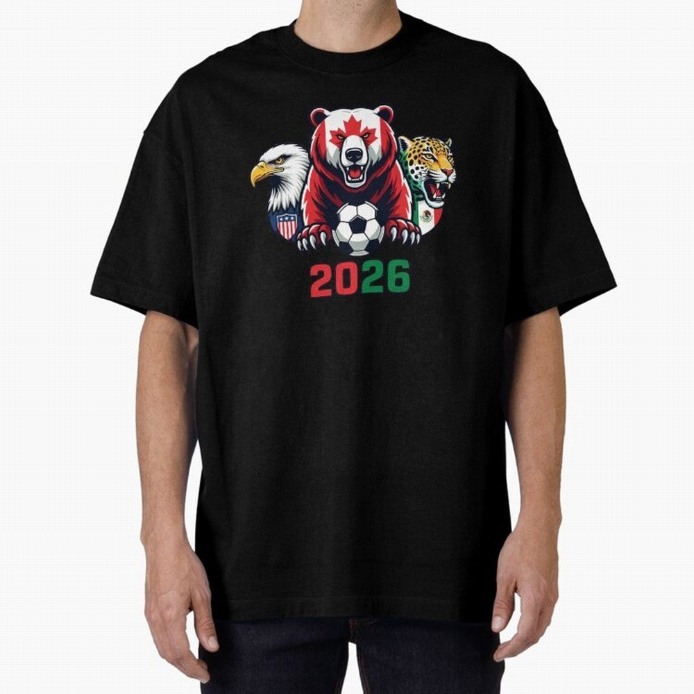 World Cup 2026 USA Canada Mexico Host Mascots Classic T-Shirt Bring Trophy Dreams to FIFA World Cup 2026 Group Stage Made for Neymar, France Energy, Champion Mindset, Group Stage Buzz, Knockout Tension and Passionate Fan Culture; Ideal for