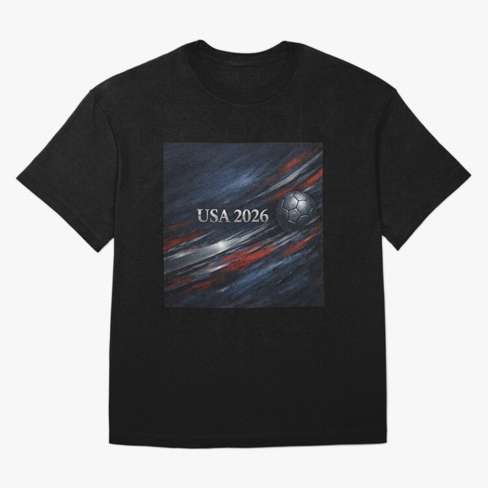 USA 2026 Soccer Event Design Classic T-Shirt Capture Stadium Memories from FIFA World Cup 2026 USA Canada Mexico with CR7 and Messi, Argentina and Brazil Energy, Stadium Chants, National Pride, Trophy Dreams and Unforgettable Football Memories;