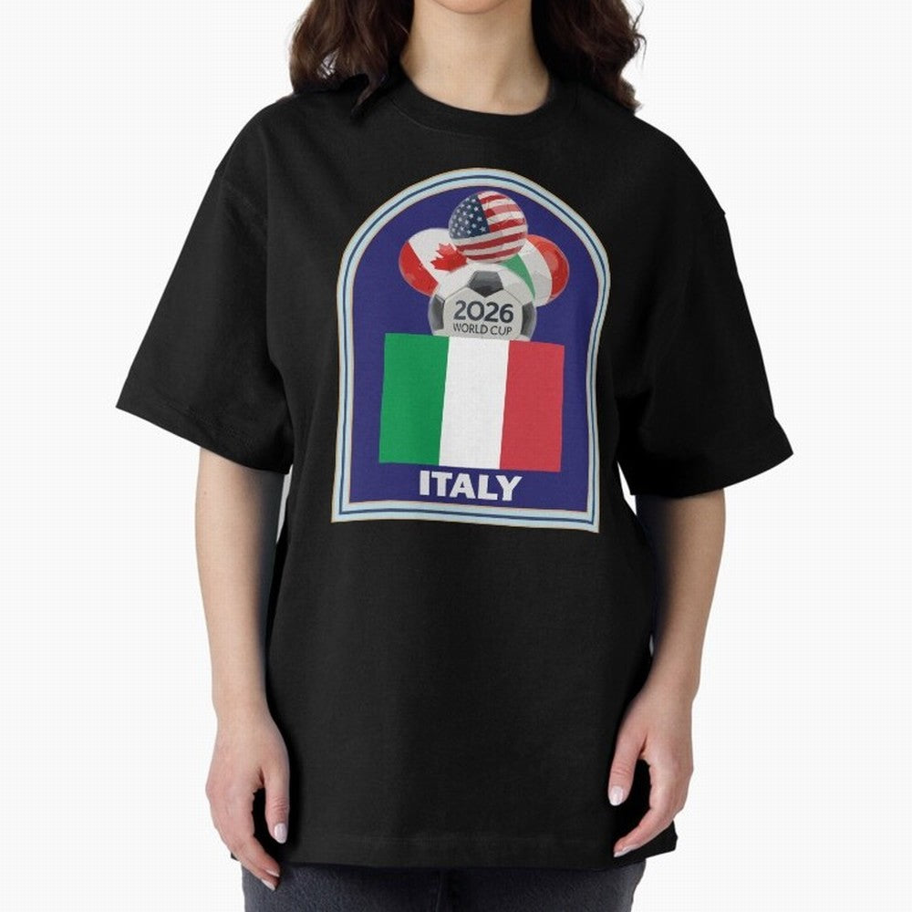 Italy 2026 Soccer T-shirt Classic T-Shirt Relive the Noise and Pride of FIFA World Cup 2026 Inspired by Messi, CR7 and Mbappe, Argentina and Brazil Energy, Classic Soccer Heritage, Championship Pressure, Fan Loyalty and International Pride; Perfect