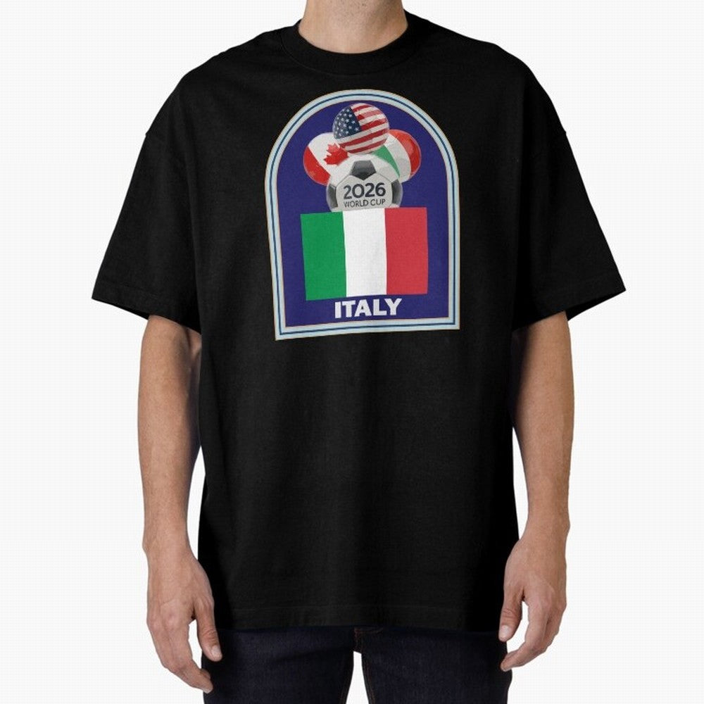 Italy 2026 Soccer T-shirt Classic T-Shirt Relive the Noise and Pride of FIFA World Cup 2026 Inspired by Messi, CR7 and Mbappe, Argentina and Brazil Energy, Classic Soccer Heritage, Championship Pressure, Fan Loyalty and International Pride; Perfect