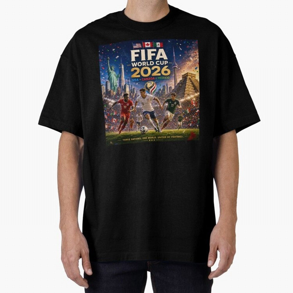 North America Soccer 2026 #football 2026 Classic T-Shirt Experience FIFA World Cup 2026 USA Canada Mexico for Fans of Messi and Cristiano Ronaldo and Spain and Netherlands, Bringing Vintage Soccer Flavor, Modern Football Stars, National Flags and