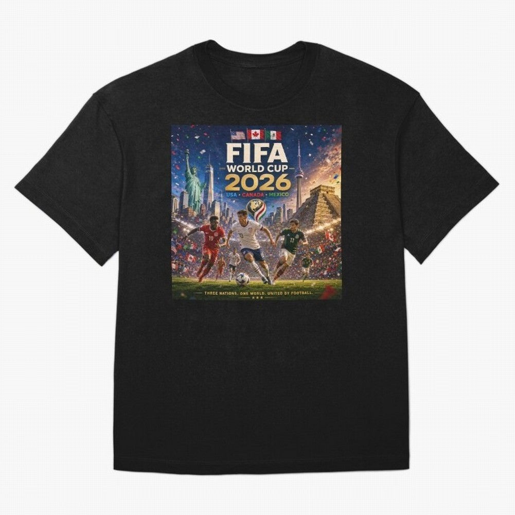 North America Soccer 2026 #football 2026 Classic T-Shirt Experience FIFA World Cup 2026 USA Canada Mexico for Fans of Messi and Cristiano Ronaldo and Spain and Netherlands, Bringing Vintage Soccer Flavor, Modern Football Stars, National Flags and