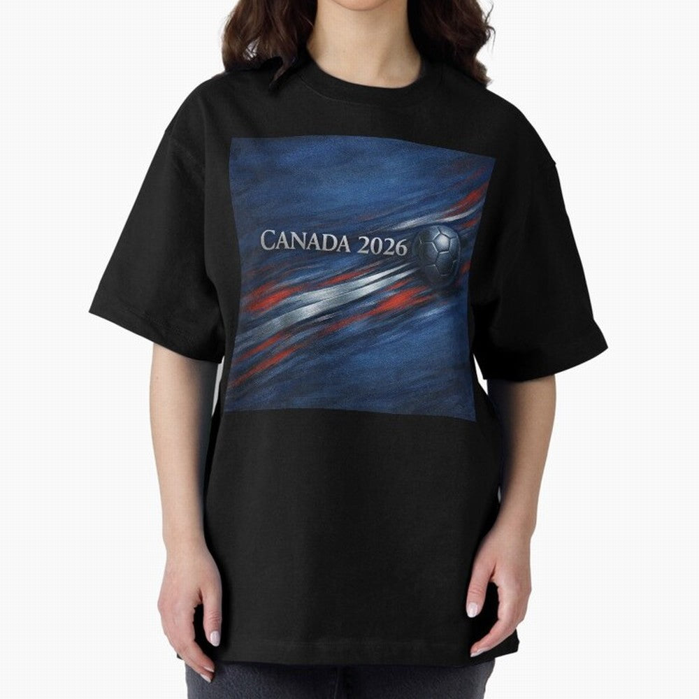Canada 2026 Soccer Splash Classic T-Shirt Cheer through Every Moment of FIFA World Cup 2026 Group Stage with Messi and Cristiano Ronaldo, Argentina Energy, Goal Celebration Energy, Supporter Heritage, Football Icons and Worldwide Tournament Joy;