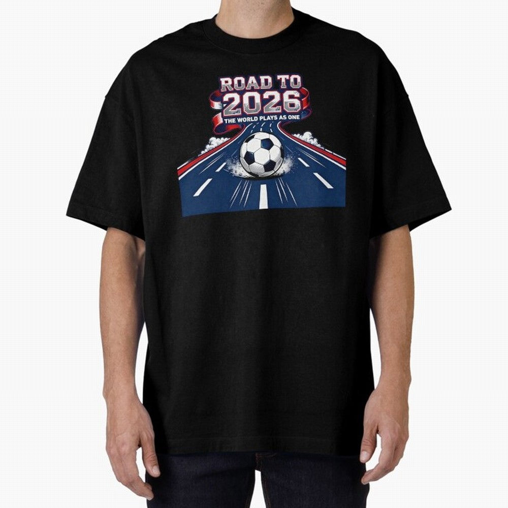 Road to 2026 ¨C The World Plays as One Classic T-Shirt Celebrate the Road through FIFA World Cup 2026 Group Stage for Fans of CR7 and Messi and Argentina, Bringing Fan Favorite Moments, National Team Passion, Big Match Drama and Soccer History;