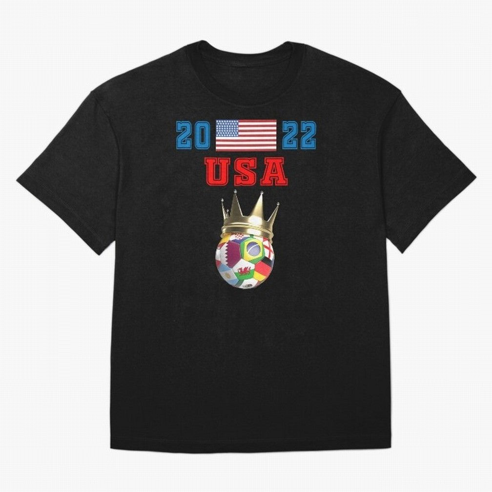 Keep Calm and support USA Football Flag Soccer Jersey Classic T-Shirt Join FIFA World Cup 2026 Spirit, Featuring Brazil, Messi, Neymar and Mbappe, Fan Favorite Moments, National Team Passion, Big Match Drama and Soccer History; Ideal for Football