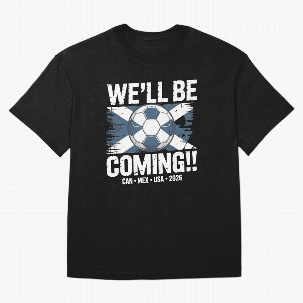 Scotland 2026 Football Qualification National Pride Classic T-Shirt Wear the Spirit of FIFA World Cup 2026 Capturing Neymar, Haaland and Cristiano Ronaldo, Portugal, Spain and Germany Energy, Vintage Soccer Flavor, Modern Football Stars, National