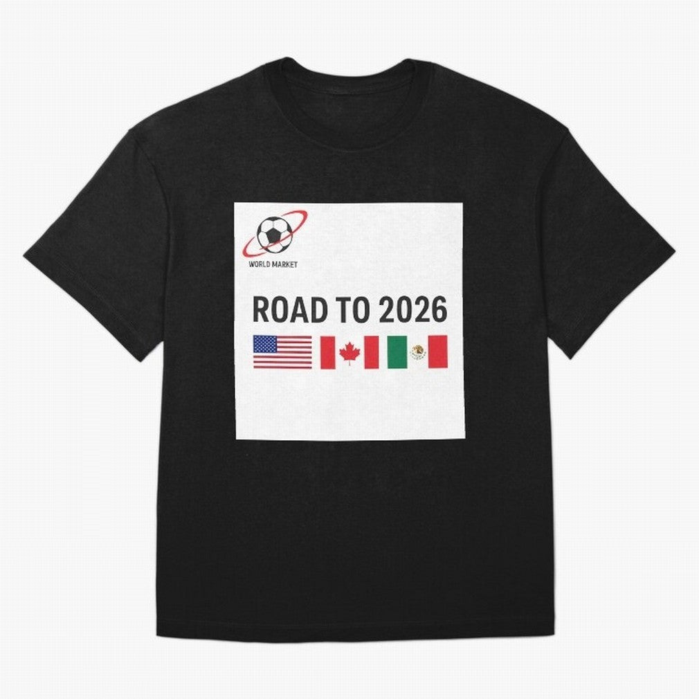 Road to World Cup 2026 Football Journey Classic T-Shirt Relive Legendary Nights from FIFA World Cup 2026 Group Stage Spirit, Centered on France and Portugal, Haaland and Mbappe, Supporter Pride, Iconic Celebrations, Legendary Names and Global Match