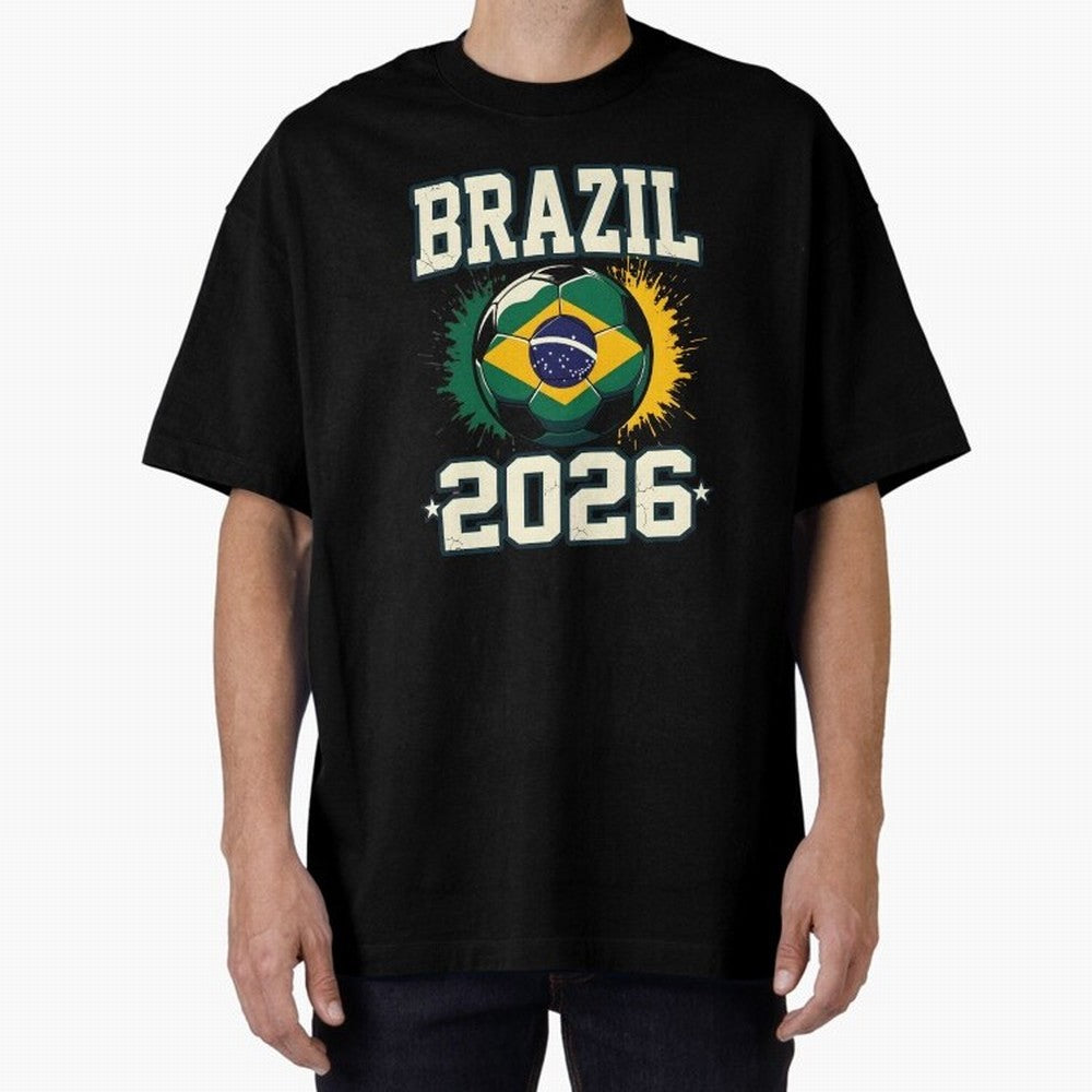 Brazil Soccer Football 2026 Classic T-Shirt Celebrate Classic Football Spirit in FIFA World Cup 2026 Filled with CR7 and Messi, England, France and Netherlands Energy, Worldwide Fan Energy, Dramatic Goals, Stadium Lights and Championship