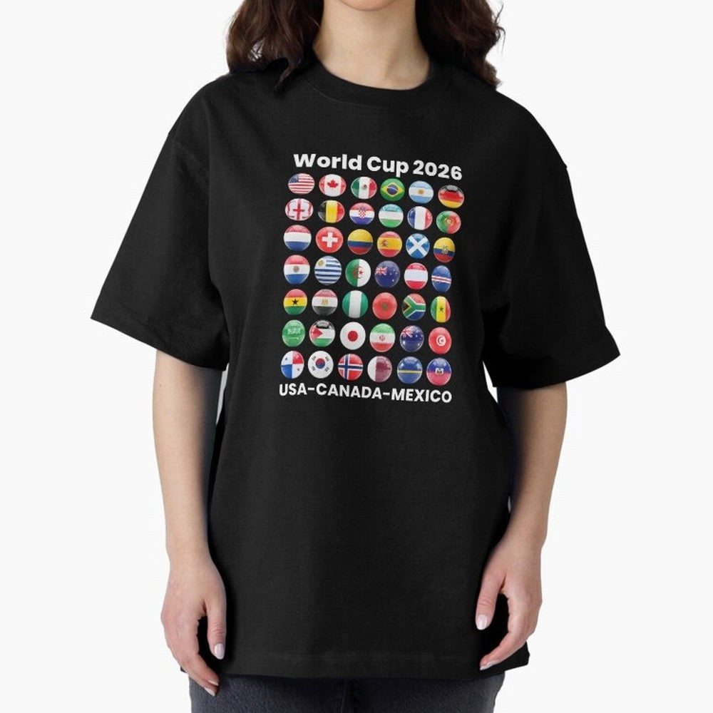 Soccer World Cup 2026 all Country Ball Football Fan Game Day Youth Sports Apparel For Men Women Kids Clothing Classic T-Shirt Create FIFA World Cup 2026 Group Stage for Fans of Haaland and Portugal, Spain and Germany, Bringing Championship Spirit,