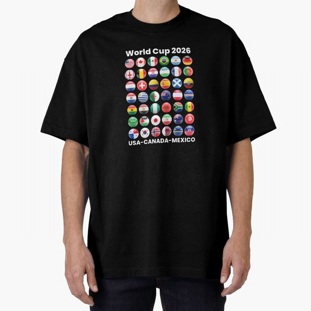 Soccer World Cup 2026 all Country Ball Football Fan Game Day Youth Sports Apparel For Men Women Kids Clothing Classic T-Shirt Create FIFA World Cup 2026 Group Stage for Fans of Haaland and Portugal, Spain and Germany, Bringing Championship Spirit,