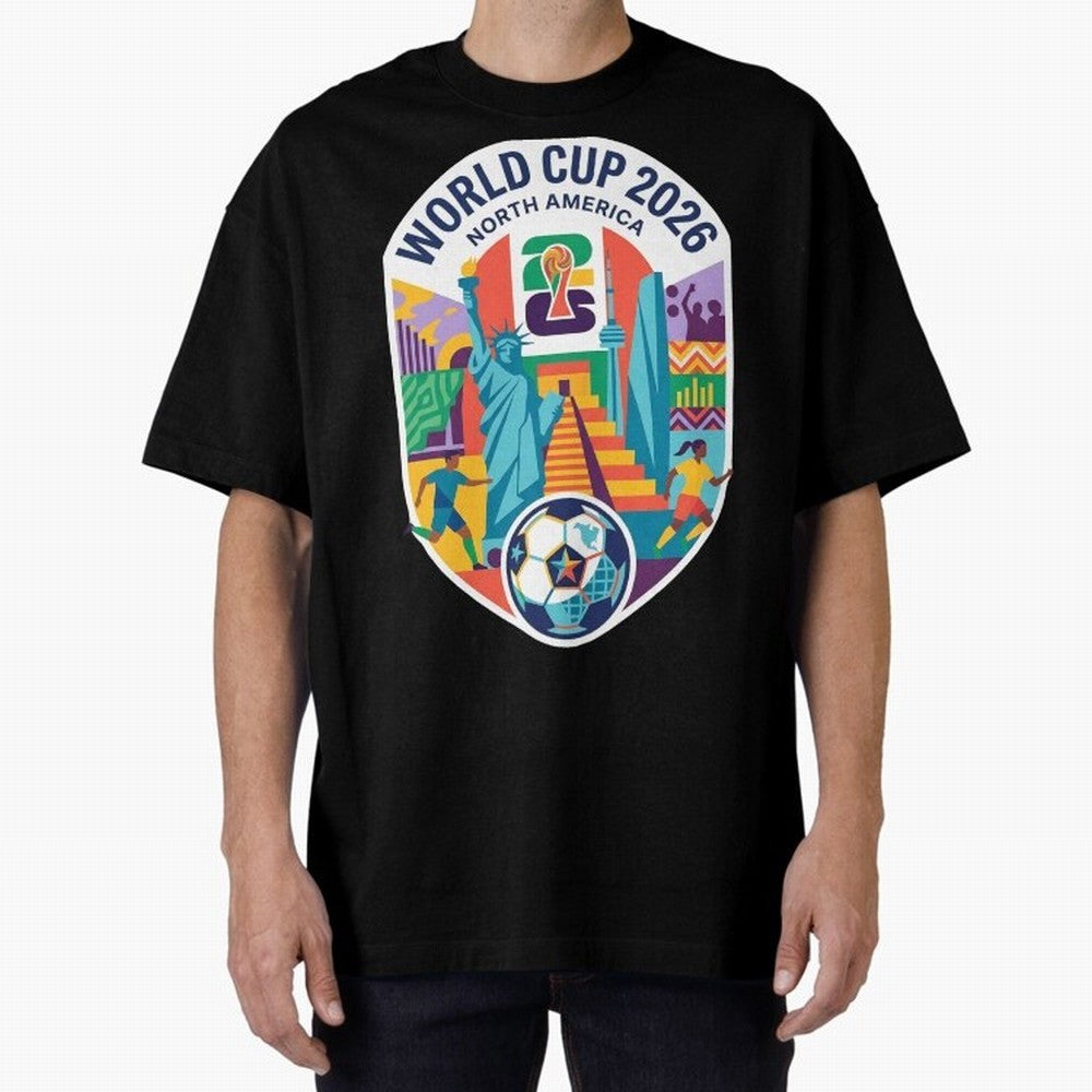 World Cup 2026 North America Soccer Tournament Colorful Emblem Classic T-Shirt Fuel Global Football Passion for FIFA World Cup 2026, Centered on Haaland, England, France and Netherlands, Tournament Hype, Historic Matchups, Family Viewing Parties